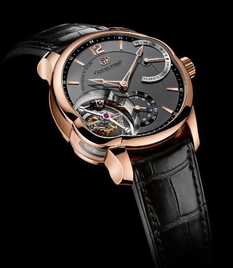 Replica Greubel Forsey Watch Tourbillon 24 Secondes Red gold Anthracite gold dial Men